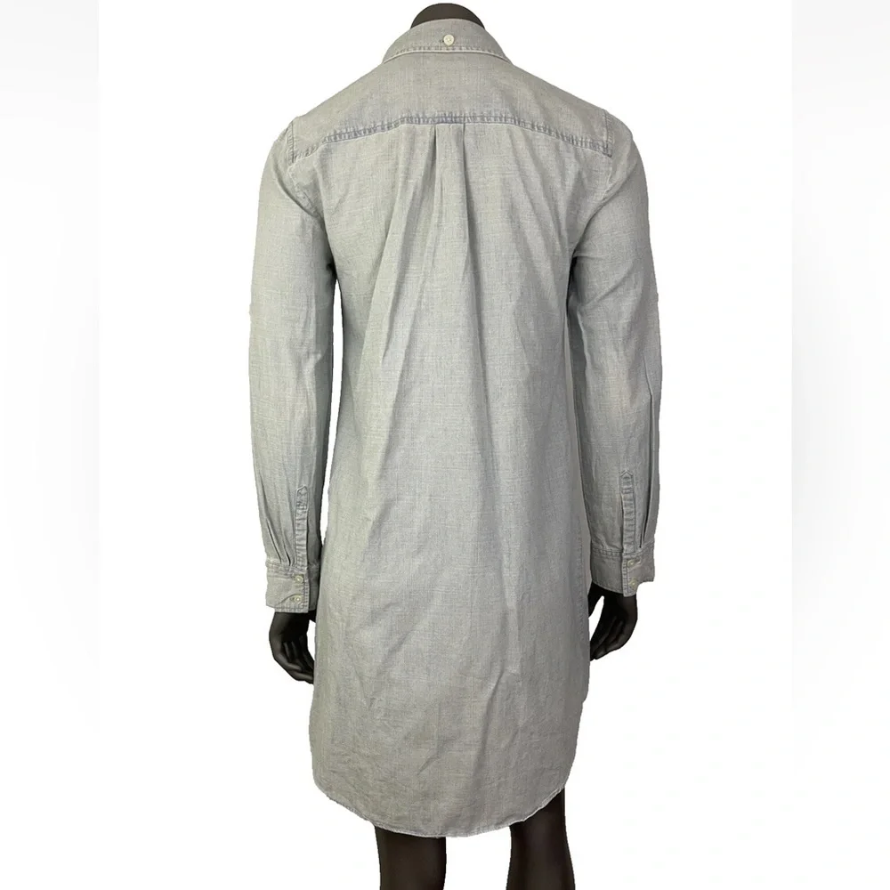 J. Crew Shirt Dress Women’s S Light Blue Cotton Denim Button Up - Picture 2 of 9